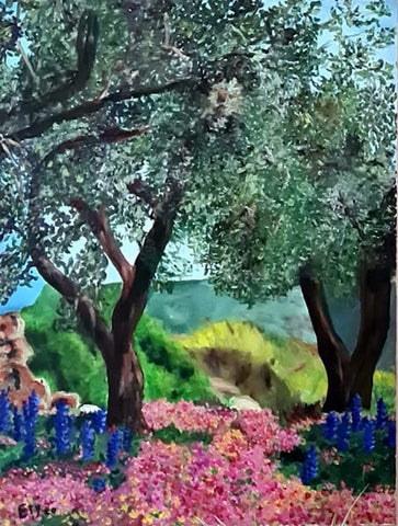 אתי גנור בריטברד | Ety Ganor Brietbard, oil on canvas, 80 by 60 cm