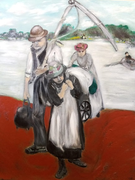Shaul Levron, oil on canvas, 90 by 70 cm