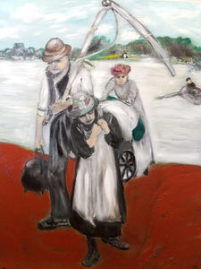 Shaul Levron, oil on canvas, 90 by 70 cm