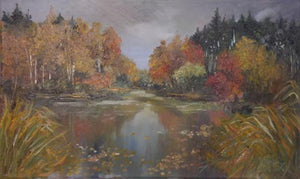 Yelena Falkovsky, oil on canvas,  30 by 50 cm