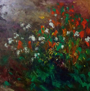 Dvora Rosen -  oil  on canvas,  90 by 90 cm