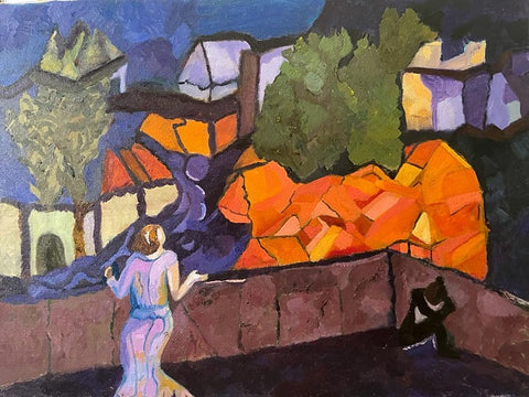 Merav Yedid Spielman - Oil on canvas, 50 by 60  cm