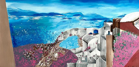 Rosie Atiya Eliyahu, acrylic on canvas, 40 by 80 cm,