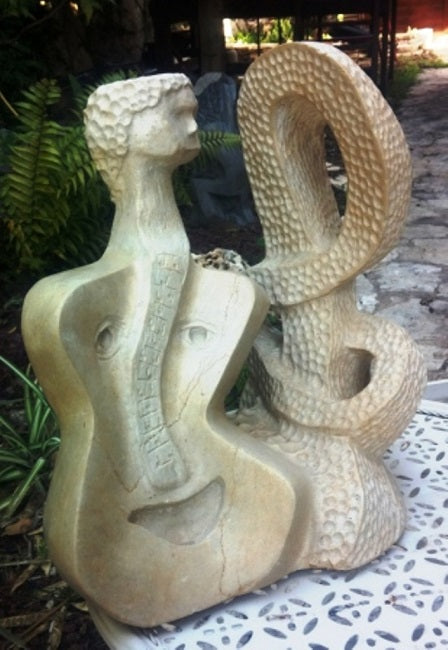 Iישעיהו (שעיה) הלפרין | Ishayaho Halperin, a stone from the Galilee, height 35 cm