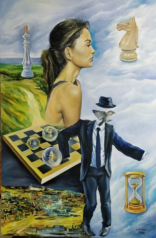 יבגני גופמן | Evgeny Gofman, oil on canvas, 120 by 80 cm