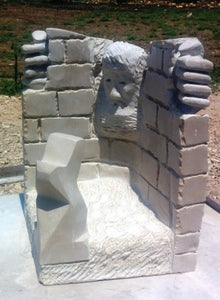 Ishayaho Halperin, A stone from the Galilee, height 40 cm