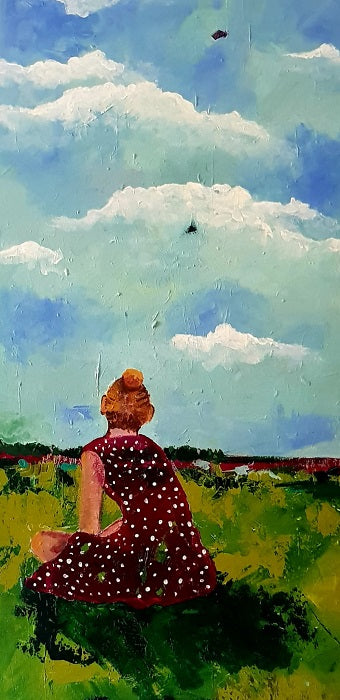 Celia Sadkovich -  Acrylic  on canvas,  110 by 60 cm