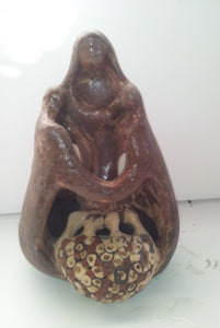 Shaul Elbaz, clay sculpture, Height:  40 cm,