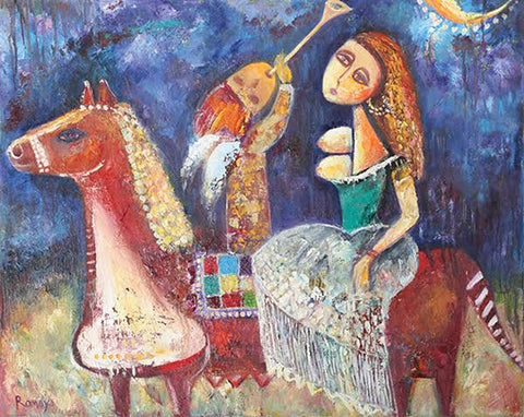 רומאיה פוכמן | Romaya Puchman, oil on canvas, 60 by 80 cm