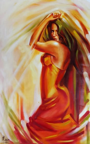 אירנה ראיין | Irena Rain, oil on canvas, 90 by 60 cm