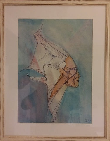 Shmulik Yaakobi , Mixed media on paper, 40 by 30 cm