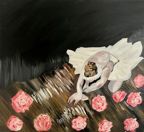 רוזי אטיה אליהו | Rosie Atiya Eliyahu, oil on canvas, 100 by 90 cm,