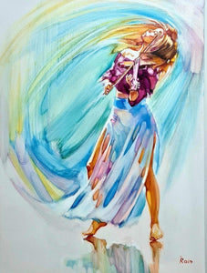 אירנה ראיין | Irena Rain, oil on canvas, 70 by 50 cm