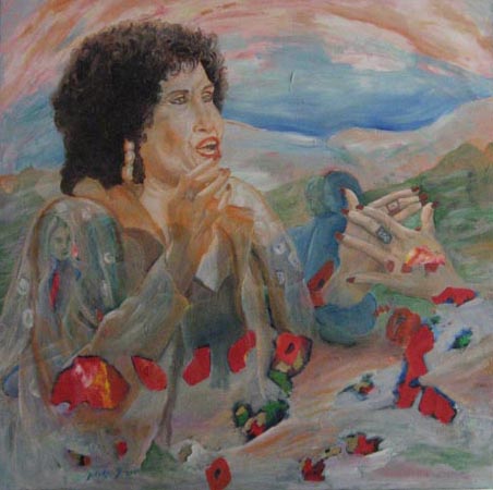 Aviva Berger,  oil on canvas, 50 by 50 cm
