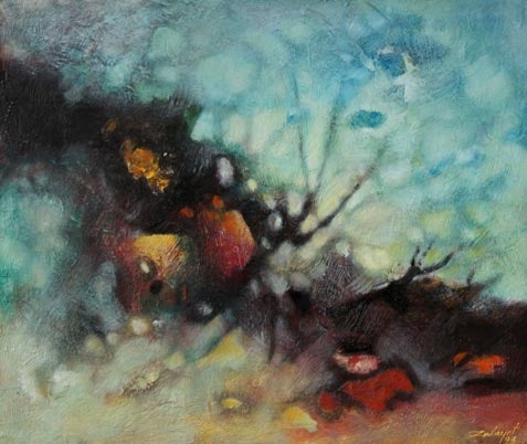 Zalayet Nessim, acrylic on canvas, 54 by 65 cm