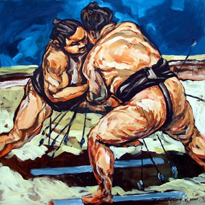 Valerie Zegenraich, Acrylic on canvas, 100 by 100 cm
