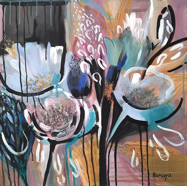 Romaya Puchman, Acrylic on canvas, 60 by 60 cm
