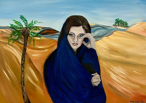 רוזי אטיה אליהו | Rosie Atiya Eliyahu, oil on canvas, 100 by 70 cm,