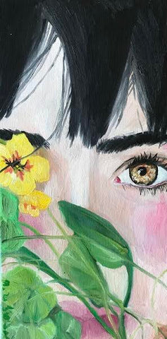 Avital Oshrovitsh, oil on canvas, 40 by 20 cm