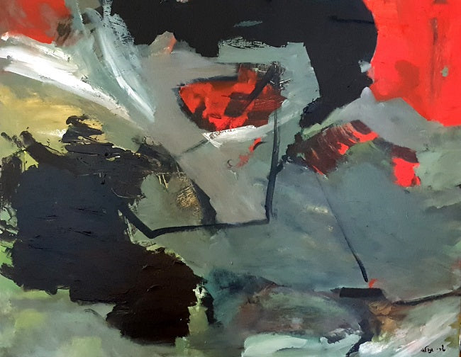 Sari Azulay, acrylic on canvas, 56 x 71 cm