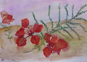 Debbie Eshel,  aquarelle on paper, 30 by 42 cm