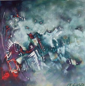 Zalayet Nessim, acrylic on canvas, 60 by 60 cm