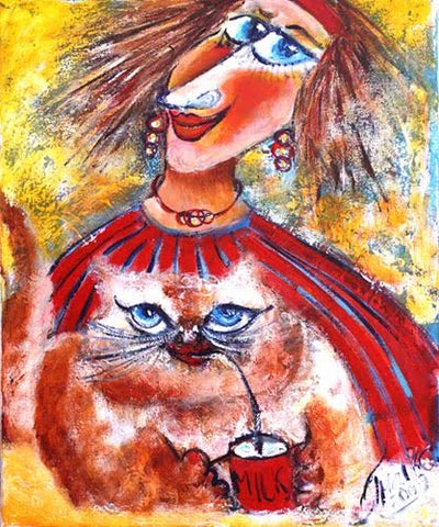 Malka Tsentsiper, Acrylic on canvas, 60 by 50 cm