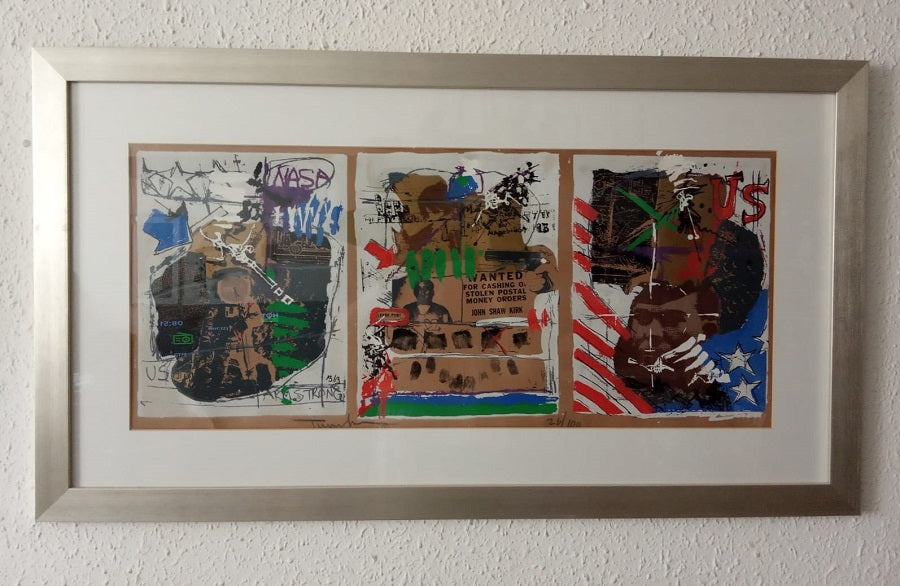 יגאל תומרקין,  35 על 78 ס"מ, נדיר ביותר 26/100 חתום בעיפרון וממוספר, ממוסגר | Igael Tumarkin
