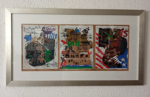 יגאל תומרקין,  35 על 78 ס"מ, נדיר ביותר 26/100 חתום בעיפרון וממוספר, ממוסגר | Igael Tumarkin