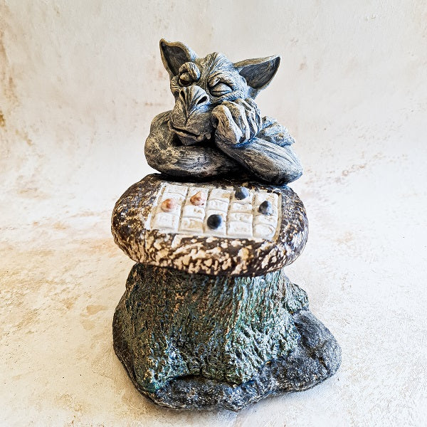 Nataly Feldman, clay sculpture, H 20 cm
