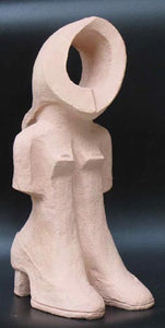 David Gome, clay sculpture, Height 38 cm