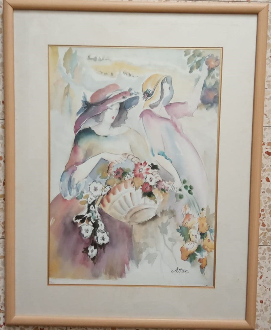 הלן עטר,  ליטוגרפיה,  60 על 42 ס"מ, חתום, ממוספר וממוסגר | Helen Attar
