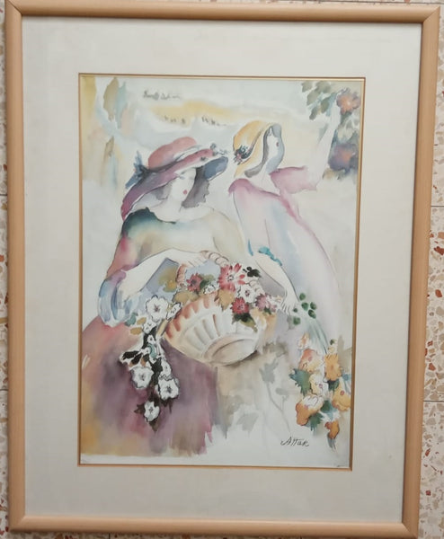 הלן עטר,  ליטוגרפיה,  60 על 42 ס"מ, חתום, ממוספר וממוסגר | Helen Attar