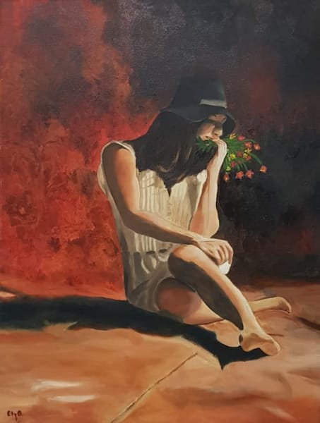 אתי גנור בריטברד | Ety Ganor Brietbard, oil on canvas, 70 by 50 cm