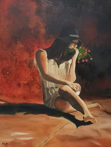 Ety Ganor Brietbard, oil on canvas, 70 by 50 cm