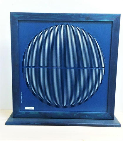 Eduard Almashe, laser cutting on metal, 55 by 55 cm