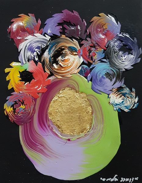 Eduard Almashe, superacrylic on canvas, 25 by 25 cm