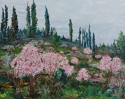 ילנה חוחלוב | Elena Hohlov, oil on canvas, 40 by 50 cm