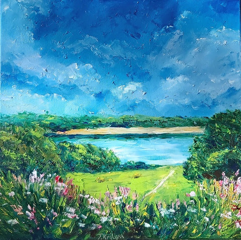 Tatiana Krilova, oil on canvas, 45 by 45 cm