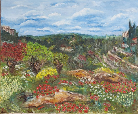 ילנה חוחלוב | Elena Hohlov, oil on canvas, 50 by 60 cm