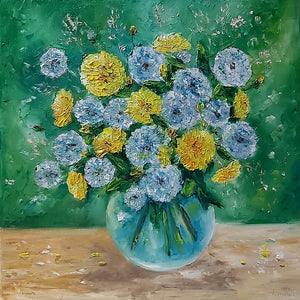 Tatiana Krilova, oil on canvas, 45 by 45 cm