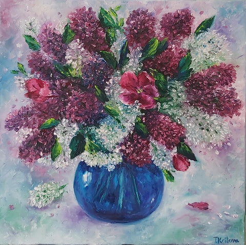 טטיאנה קרילובה  | Tatiana Krilova, oil on canvas, 60  by 60 cm