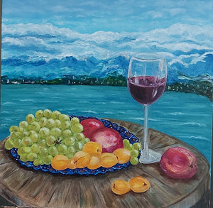Elena Hohlov, oil on canvas, 50 by 50 cm