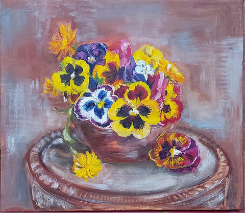 Elena Hohlov, oil on canvas, 35 by 40 cm