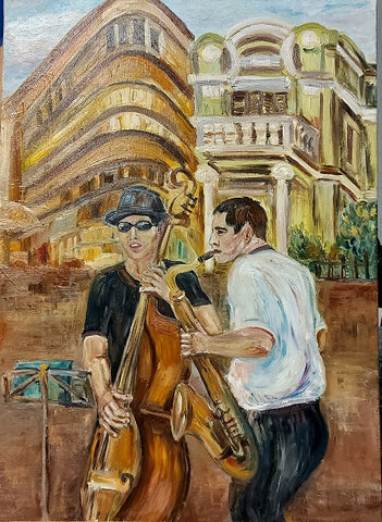 ילנה חוחלוב | Elena Hohlov, oil on canvas, 70 by 50 cm