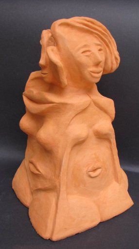 David Gome, clay sculpture, Height, 33 cm