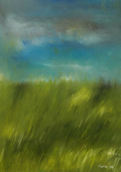 Faris Hamdan, oil on canvas, 100 by 70 cm