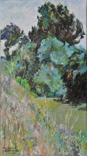 Lubov Meshulam Lemkovitch, oil on canvas, 80 by 45 cm