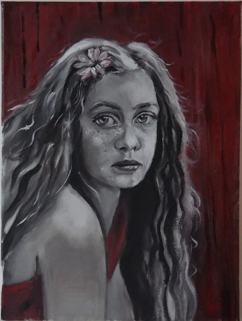 Yelena Falkovsky, oil on canvas,  35 by 25 cm