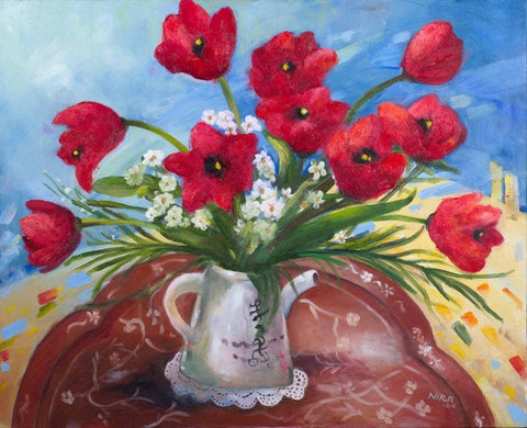Nira Schwartz, oil on canvas, 55 by 65 cm